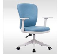 DUIRHNFV Silla giratoria de la Oficina, Silla de Escritorio ergonómica, Silla de computadora Ajustable, sillón de Tela, 5 Colores (Color: a)