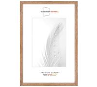 Duisburger-Rahmen24 Marco de madera estrecho de 42 x 56 cm en roble rústico | incl. lámina de cristal acrílico antirreflejante a prueba de roturas | Marco para póster | Puzzle | Colágeno de fotos