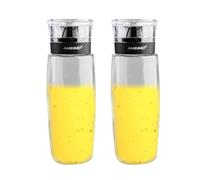 duisoad 2 Piezas Aceitera Antigoteo Cristal 280 ml Dispensador de Aceite Olive Oil Dispenser para Aceite, Alcohol, Especias y Consumo de Aceite de Control