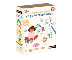 Dujardin-Au rythme de l'enfant Gato Al Ritmo del niño Yoga y Respiración-Un Gran Estuche con Actividades de relajación Desde 3 años, Multicolor, 20 x 5,3 x 27 cm (Diset 31166)