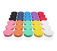 DUJEQM Imanes Nevera - 30 Piezas 10 Colores Imanes Potentes Redondos, Mini Imanes Pizarra Magnetica, Imane Pequeños de Colores, Iman Nevera Magnets Decorativos para Notas Calendario Foto Oficina Hogar