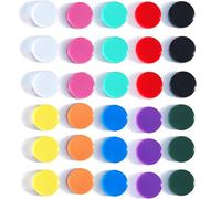 DUJEQM Imanes Nevera - 30 Piezas Imanes Potentes de 10 Colores | Imanes Pizarra Magnetica | Mini Iman Nevera Redondos | Iman Potente Pequeños Magnets para Oficina, Escuela, Hogar, Calendarios o Mapas