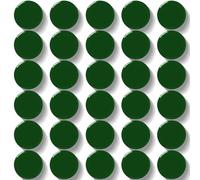 DUJEQM Imanes Nevera - 30 Piezas Imanes Potentes para Pizarra Magnética, Verde Oscuro Mini Imanes Pequeños Redondos de Colores, Iman Nevera Magnets para Foto, Oficina Escuela Calendario, Iman Potente