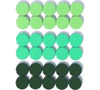 DUJEQM Imanes Nevera - 30 Piezas Imanes Potentes Redondos, Mini Imanes Pizarra Magnetica, Iman Potente Pequeños Calendario Nevera Iman Magnets para Oficina, Escuela, Frigorífico,Pinboard,Notas (Verde)