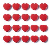 DUJEQM Imanes Nevera Potentes - 20 Piezas Imanes Pizarra Magnetica, Mini Imanes Pequeños Corazón Rojo Decorativos para Oficina Escuela - Iman Nevera Magnets para Fotos Calendario y Pizarras Magnéticas