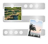 DUJEQM Pizarra Magnética Nevera y Pared - 3 Piezas Tablero Magnetico Autoadhesivas, Pizarra para Imane, Pizarra Pequeña Tablon de Anuncios Pizarra Memo con 10 de Blanco Imanes, para Hogar Oficina Aula