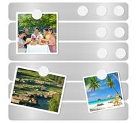 DUJEQM Pizarra Magnética Nevera y Pared - 6 Piezas Tablero Magnetico Autoadhesivas, Pizarra para Imane, Pizarra Pequeña Tablon de Anuncios Pizarra Memo con 10 de Blanco Imanes, para Hogar Oficina Aula