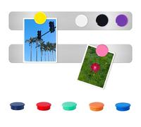 DUJEQM Pizarra Magnética Pared y Nevera - 2 Piezas Tablero Magnético Autoadhesivo con 10 Imanes de Colores, Pizarra para Imanes,Pizarra Pequeña Pizarras Memo Tablon de Anuncios para Oficina Aula Hogar