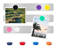 DUJEQM Pizarra Magnética Pared y Nevera - 3 Piezas Tablero Magnético Autoadhesivo con 10 Imanes de Colores, Pizarra para Imanes,Pizarra Pequeña Pizarras Memo Tablon de Anuncios para Oficina Aula Hogar