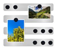 DUJEQM Pizarra Magnética Pared y Nevera - Tablero Magnético Autoadhesivo con 10 Negro Imanes, Pizarra para Imanes, pizarra pequeña, Pizarra Memo, Tablón de Anuncios para Hogar Oficina Aula (4 Piezas)