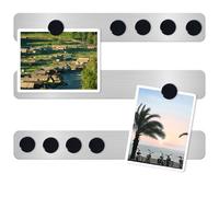 DUJEQM Pizarra Magnética Pared y Nevera - Tablero Magnético Autoadhesivo con 10 Negro Imanes, Pizarra para Imanes, pizarra pequeña, Pizarra Memo, Tablón de Anuncios para Hogar Oficina Aula (3 Piezas)