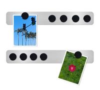 DUJEQM Pizarra Magnética Pared y Nevera - Tablero Magnético Autoadhesivo con 10 Negro Imanes, Pizarra para Imanes, pizarra pequeña, Pizarra Memo, Tablón de Anuncios para Hogar Oficina Aula (2 Piezas)