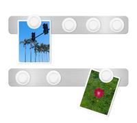 DUJEQM Pizarras Magnéticas - 2 Piezas Pizarra Magnética Nevera/Pared, Tablero Magnetico Autoadhesivo con 7 Imanes Blancos, Pizarra para Imanes, Pizarras Pequeña Pizarra Memo para Hogar, Oficina o Aula