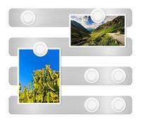 DUJEQM Pizarras Magnéticas - 4 Piezas Pizarra Magnética Nevera/Pared, Tablero Magnetico Autoadhesivo con 7 Imanes Blancos, Pizarra para Imanes, Pizarras Pequeña Pizarra Memo para Hogar, Oficina o Aula