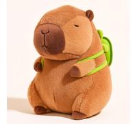 Dujuanus Capybara Peluche, Capybara Peluche Realista, Juguete de Peluche Carpincho con Mochila de Tortuga Juguete Peluche Peluche Peluche Regalo for niños niñas (35cm)