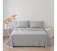 DUJUIKE Cubierta de Cama Impermeable, sábana Impermeable, Protector de colchón, Funda de sofá para Perro, Gato, niños (Twin 160 * 230cm, Gris)