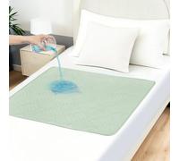DUJUIKE Empapador de Cama Reutilizable 85x90 cm, Protector Impermeable Absorbente Anti-Fugas para Incontinencia de Adultos, Niños, Ancianos y Mascotas, Lavable y Transpirable - Pack 1 Verde