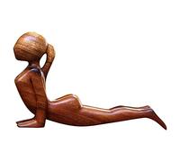 DUJUN Yoga Madera, Figura Humana, Escultura meditación, Yoga está aprendiendo a regresar, Figuras meditación talladas a Mano, decoración del hogar