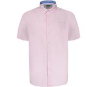 Duke - Camisa D555 James de Oxford de Manga Corta para Hombre