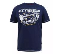 Duke Camiseta D555 Bronte All American Guitar Guitarra para Hombre (DC452)