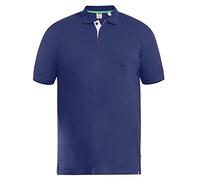 Duke D555 - Polo de manga corta para hombre, cuello con bolsillo en el pecho, color azul marino, talla 8XL (Grant), azul marino, 8XL