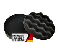 Duke-Handel Juego de esponjas de pulido de 150 mm con velcro en diferentes grados de dureza y tamaños de juego de esponjas de pulido para máquina pulidora, juego de 2 unidades