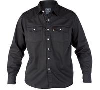 Duke London Hombre Wester Estilo Camisa Denim, 2 Opciones de Color