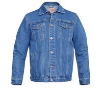 Duke London KS1303 Cazadora vaquera lavada a la piedra, tallas grandes Stonewashed XXXX-Large