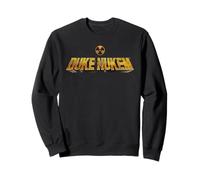 Duke Nukem Logo Radiation Symbol Official Retro Gaming Sudadera