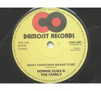 Duke, Ronnie & Family - Duke, Ronnie & Family What Christmas Means To Me 7" Damont DMS5001 EX 1970s b-side by Ricki Lee & Family