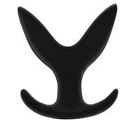 DUKESTON Dilatador Anal Extremo XL ø 74 mm Plug Anales Grande 8,5 cm Largo Estimulador Prostata Juguetes Eróticos Sexuales para Mujer y Hombre (Silicona, Negro)