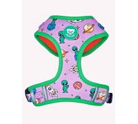 DUKIER - Arnés Ajustable en Cuello y Pecho para Perros, Chaleco Antitirones, Mascotas, de Seguridad, Neopreno, Alien, Talla M