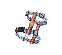 DUKIER - Arnés Clásico para Perro, Chaleco Antitirones, Ajustable y en Forma de H para Mascotas, Homologado, con Cierre de Seguridad de 4 Puntos, Diseño de Unicorns con Doble Impresión, Talla M