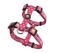 DUKIER - Arnés Clásico para Perro, Chaleco Antitirones, Ajustable y en Forma de H para Mascotas, Homologado, con Cierre de Seguridad de 4 Puntos, Diseño de Dogtella con Doble Impresión, Talla S