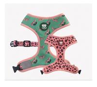 Dukier Arnés Reversible Estampado Leopardo para perros