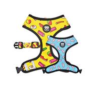DUKIER - Arnés Reversible para Perro, Chaleco Antitirones, Transpirable y Reflectante para Mascotas, de Neopreno y Malla, Ajustable, Diseño de Sweets, Talla M