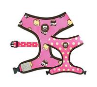 DUKIER - Arnés Reversible para Perro, Chaleco Antitirones, Transpirable y Reflectante para Mascotas, de Neopreno y Malla, Ajustable, Diseño de Dogtella, Talla S