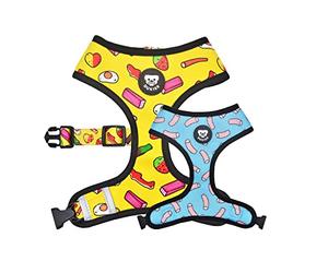 DUKIER - Arnés Reversible para Perro, Chaleco Antitirones, Transpirable y Reflectante para Mascotas, de Neopreno y Malla, Ajustable, Diseño de Sweets, Talla XL