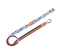 DUKIER - Correa para Perro, Accesorio para Mascotas Extensible, Largo y Resistente, con Mosquetón de Seguridad, de Neopreno, Diseño de Unicorns, Talla L