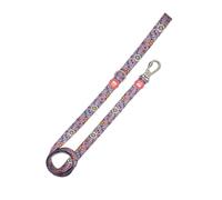 DUKIER - Correa para Perro, Largo y Resistente, con Mosquetón de Seguridad, de Neopreno, Diseño Flower Power, Talla L