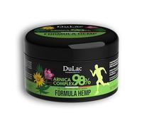 DuLàc, Arnica 98 Fórmula Reforzada Hemp 300 ml, Crema Gel con Cáñamo Sativa, Mentol y Cúrcuma para Masajear Músculos y Articulaciones, Testado Dermatológicamente y Sin Níquel, Made in Italy