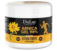 Dulac - Arnica Gel Fuerte 98%, Efecto Refrescante, 500 ml, Para Masajes en Músculos y Articulaciones Fatigados, También Util para la zona cervical, con Mentol y Aceite de Buriti, Made in Italy