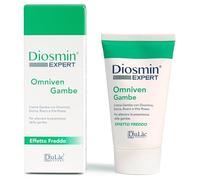 Dulac - Diosmin Expert Omniven Crema para Piernas Cansadas y Pesadas, Efecto Frío, 150 ml, Favorece la Circulación de las Piernas, Crema Masaje con Diosmina, Rusco y Vid Roja, Made in Italy