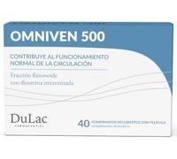 Dulac - Omniven 500, Complemento Alimenticio para la Circulación de las Piernas, 40 comprimidos, con Diosmina y Hesperidina, ideal para Piernas Cansadas, Pesadas y varices, Made in Italy
