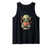 Dulce alienígena de San Valentín para un amor cósmico y espacial Camiseta sin Mangas