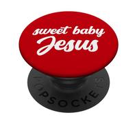 Dulce Bebé Jesucristo Dios Creyente Cristiano Orar Evangelio PopSockets PopGrip Adhesivo