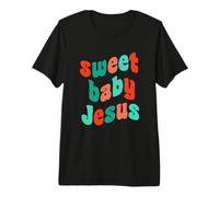 Dulce Bebé Jesús Cumpleaños Cristiano Navidad Creyente Dios Camiseta Premium