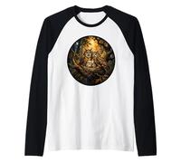 Dulce búho búho Silvestre observador de Aves Rapaces Primavera Camiseta Manga Raglan