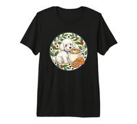 Dulce caniche Blanco Cachorro Perro Taza de café por la mañana Camiseta Premium