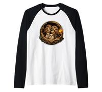Dulce cánulo de Piedra observador de Aves Primavera búho búho Camiseta Manga Raglan
